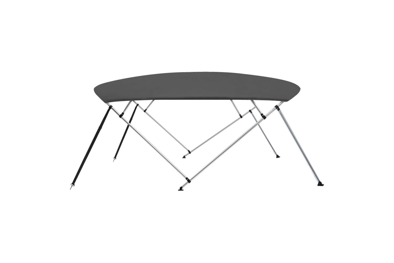 vidaXL 93142 4 Bow Bimini Top Anthracite 243x(230-244)x137cm-4