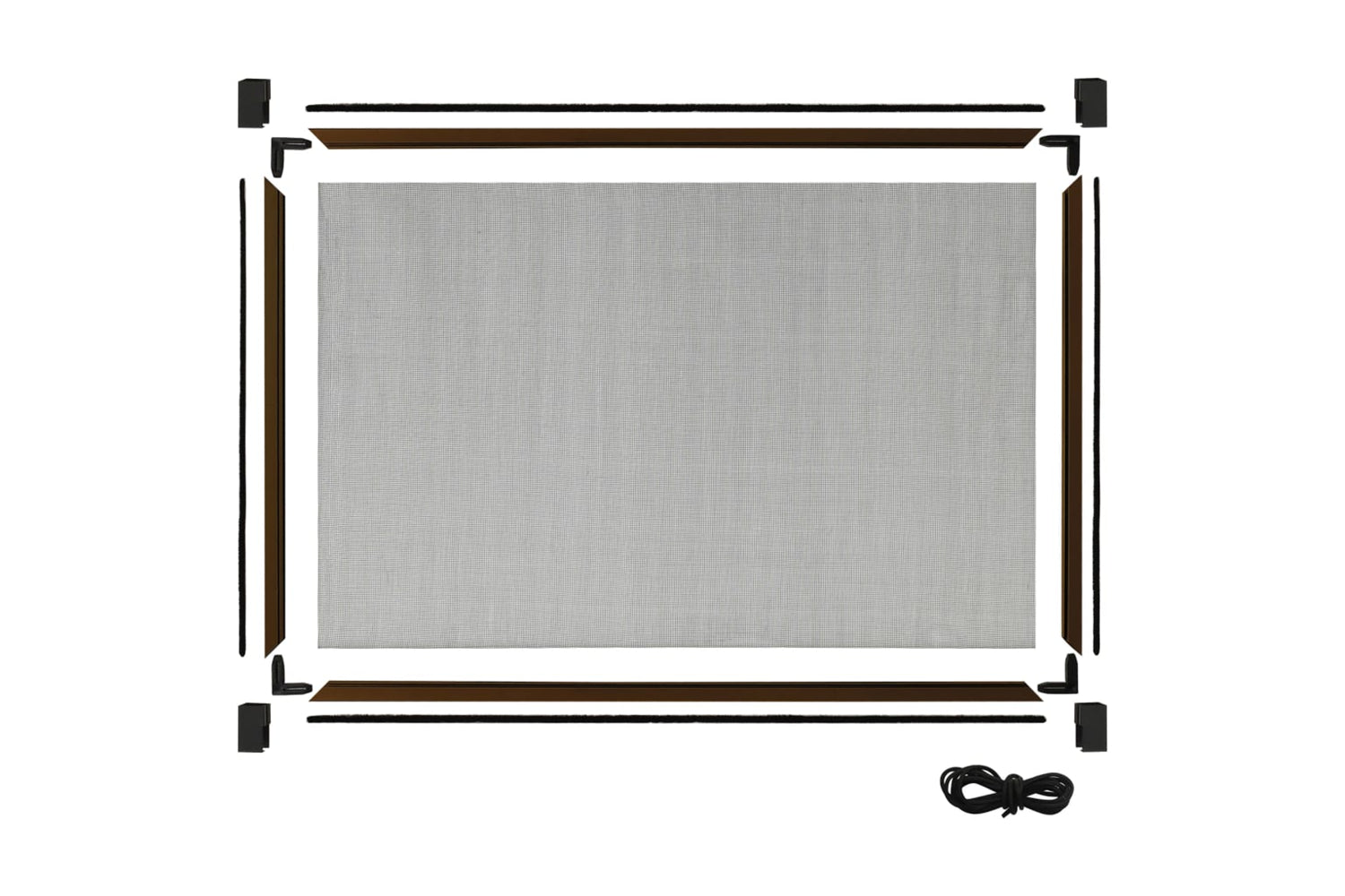 Vidaxl 149042 Extendable Insect Screen For Windows Brown-6