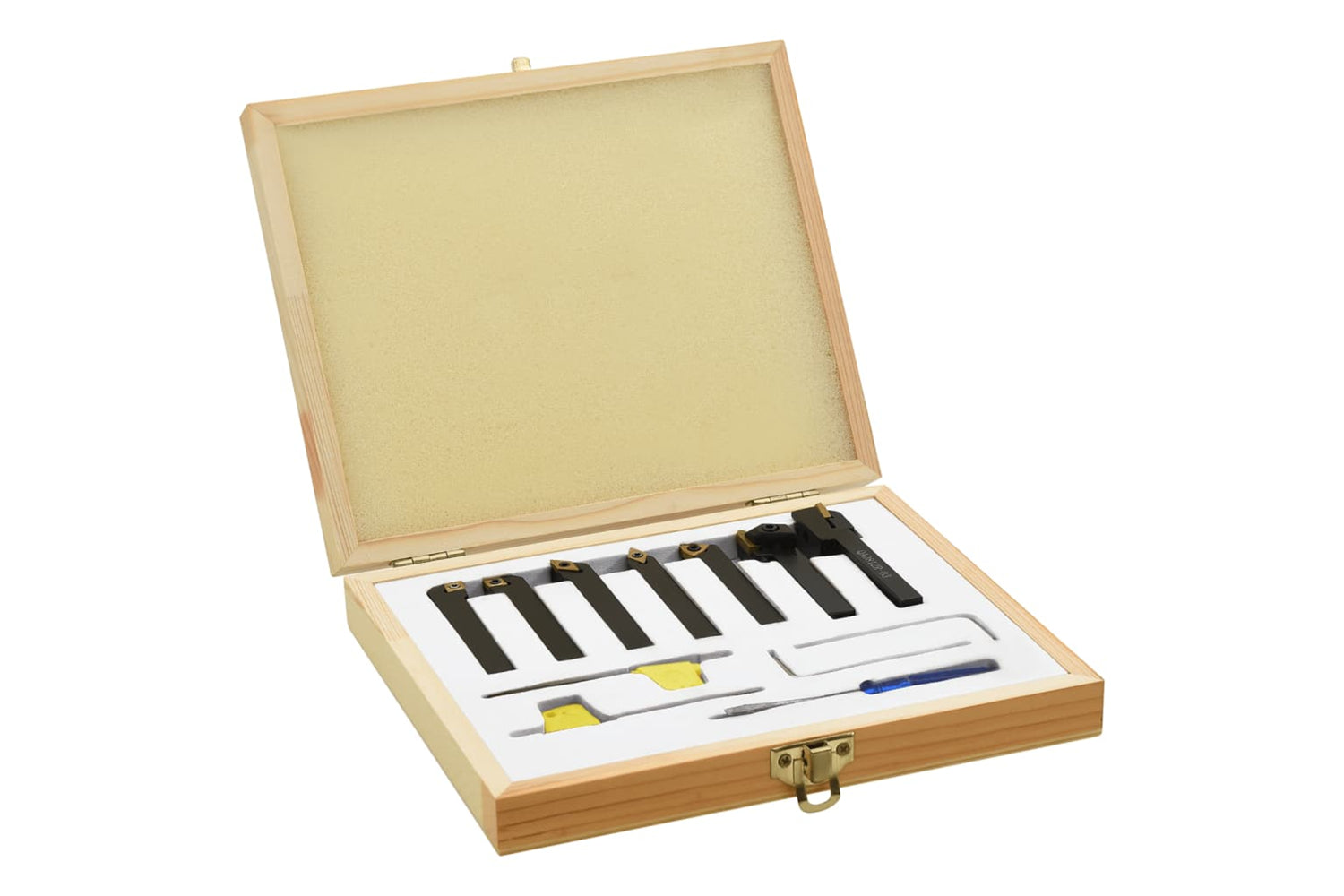 vidaXL 12 Pieces Indexable Turning Tool Set 8x8mm 70mm-2