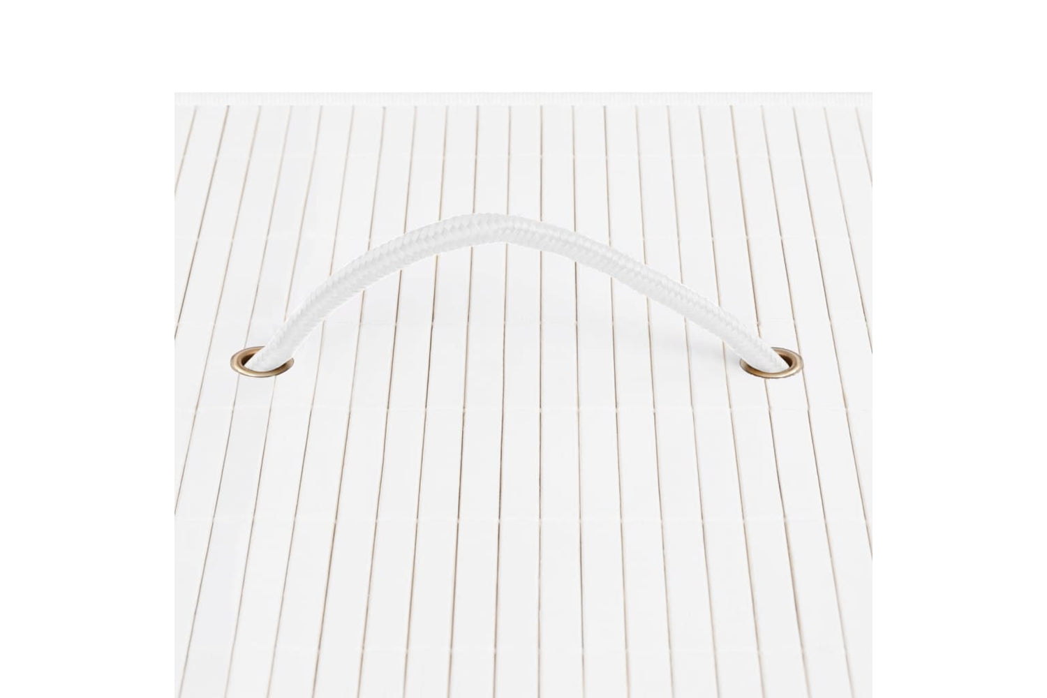 Vidaxl 320751 Bamboo Laundry Basket White-6