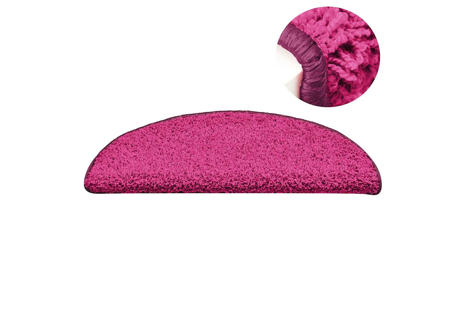 vidaXL 322380 Carpet Stair Treads 15 Pcs Pink 56x17x3cm-4