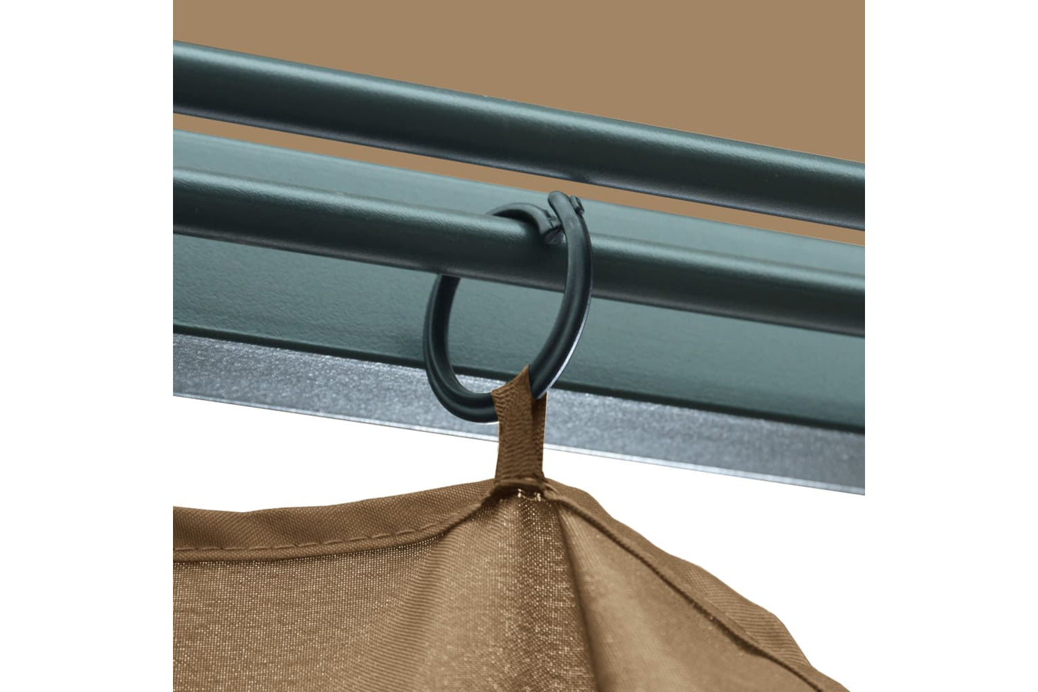 vidaXL 313893 Gazebo With Curtain 300x300cm Taupe Aluminium-7