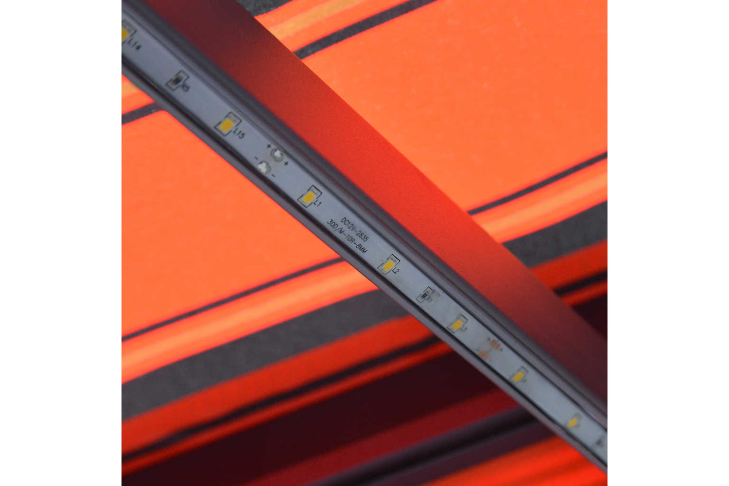 Vidaxl Manual Retractable Awning With Led 450x300 Cm Orange And Brown-7