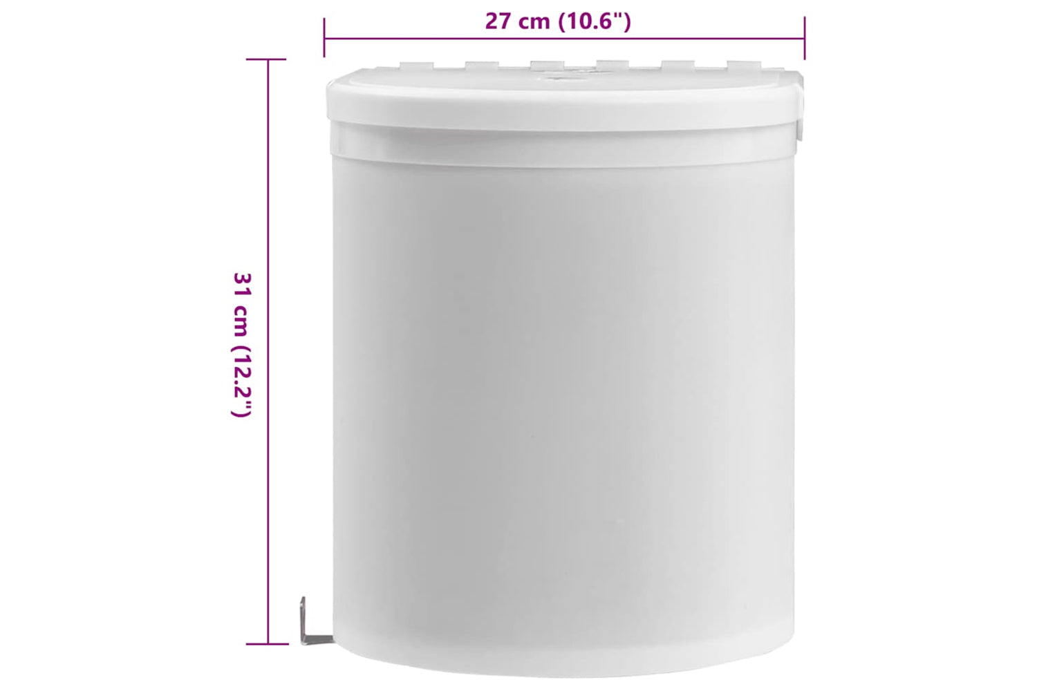 Vidaxl 51174 Kitchen Built-in Dust Bin Plastic 12 L-7