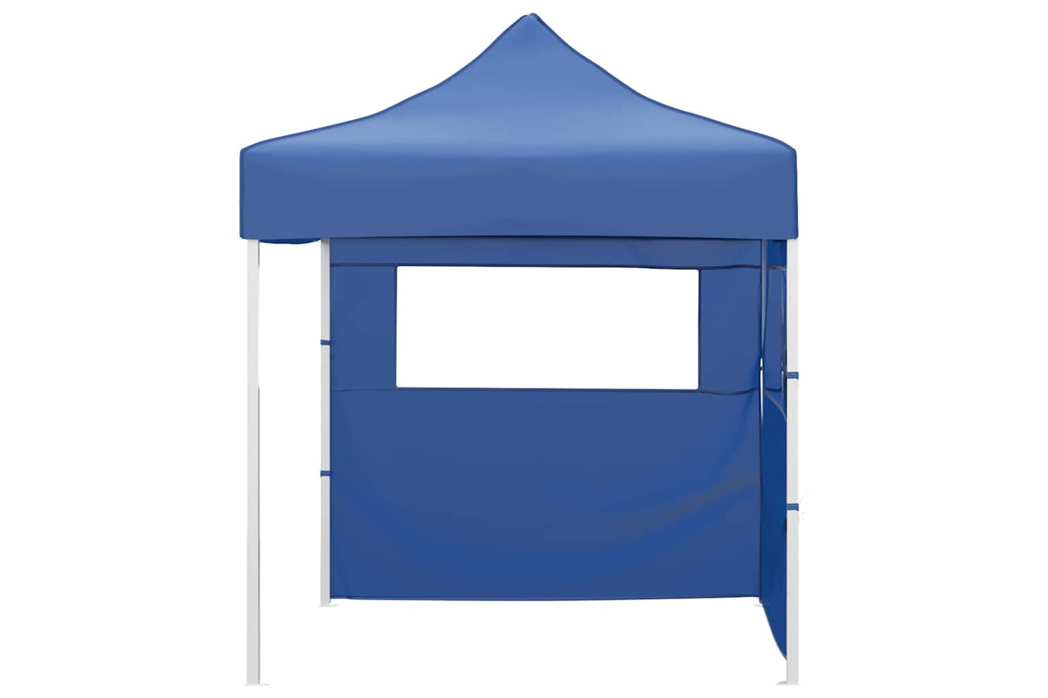 Vidaxl Professional Folding Party Tent With 2 Sidewalls 2x2 M Steel Blue-2