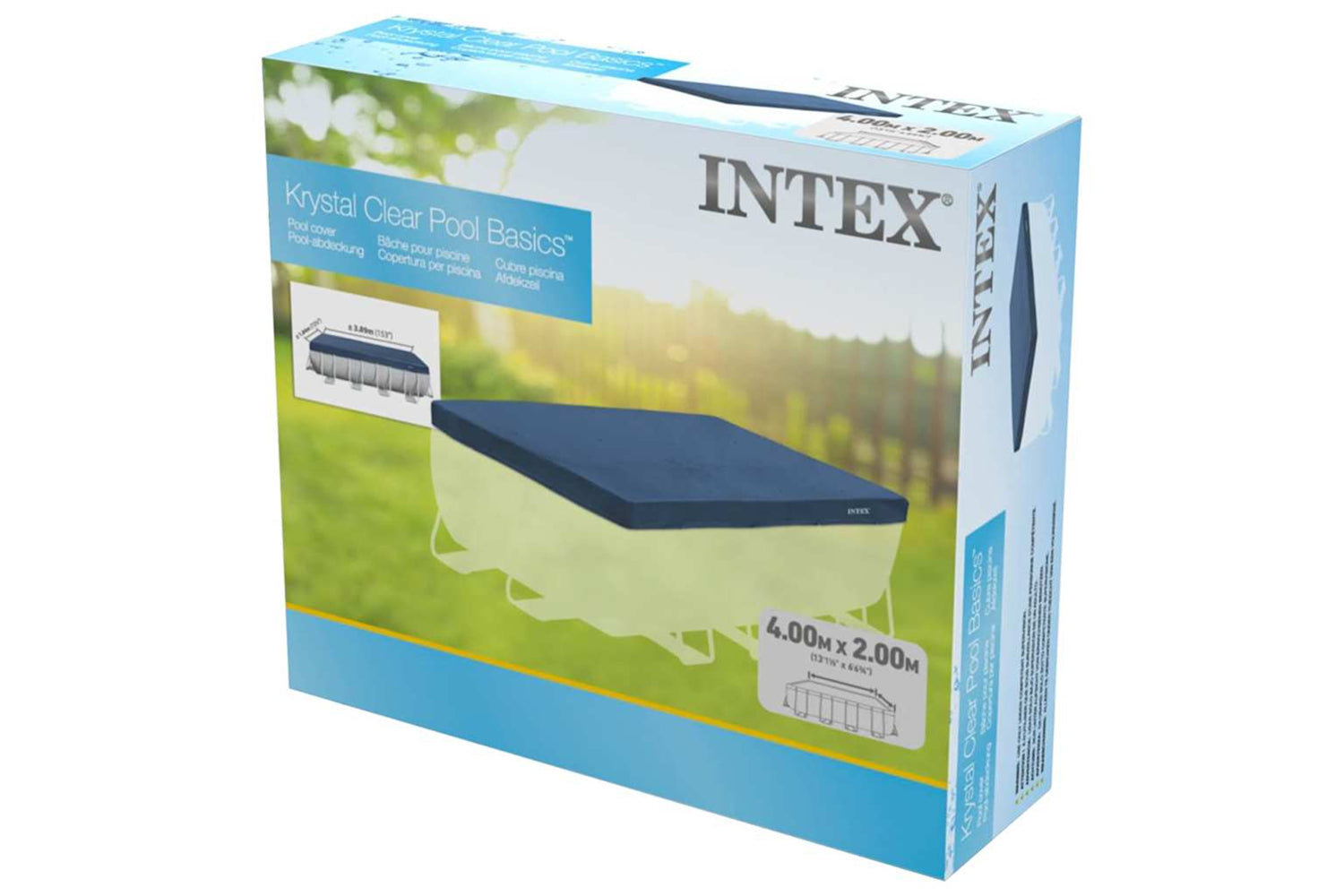 Intex 91503 Intex Pool Cover Rectangular 390x180 Cm 28037-2