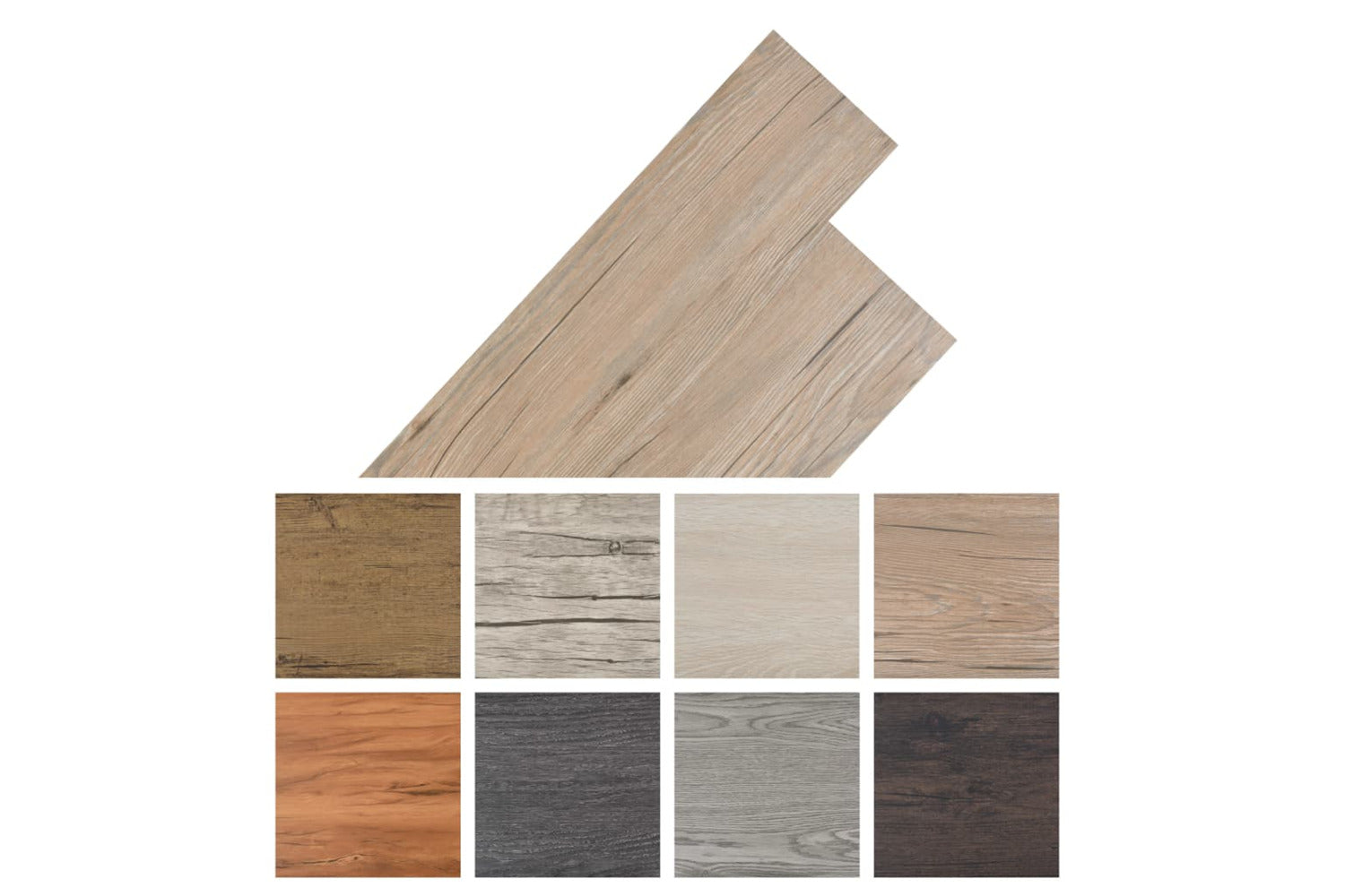 Vidaxl Self-adhesive Pvc Flooring Planks 5.02 MÂ² 2 Mm Oak Brown-5