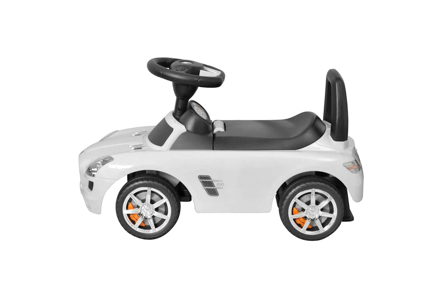 Vidaxl Foot-powered Kids Car White-5
