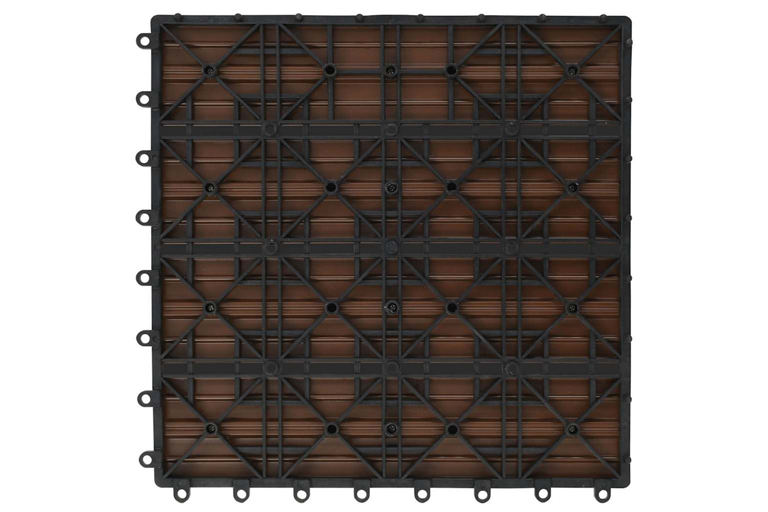Vidaxl Wpc Tiles 30x30cm 11pcs 1m2 Brown-6