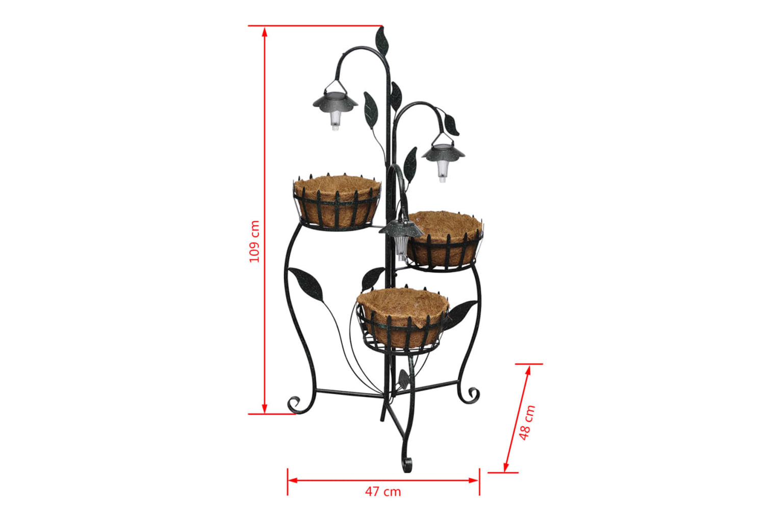 Vidaxl 40543 Solar Led Plant Rack-6
