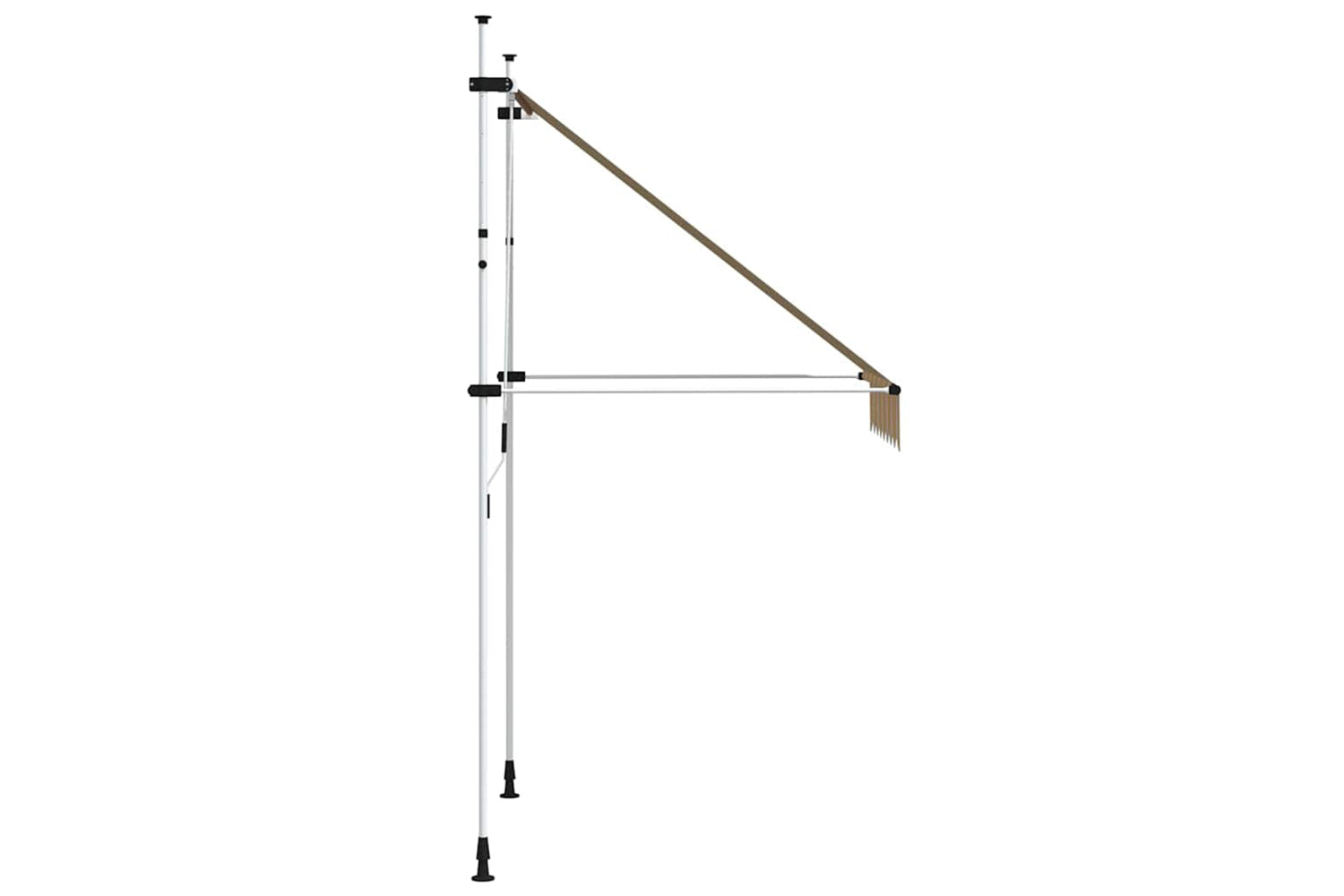 vidaXL 43225 Manual Retractable Awning 150cm Yellow And Blue Stripes-3