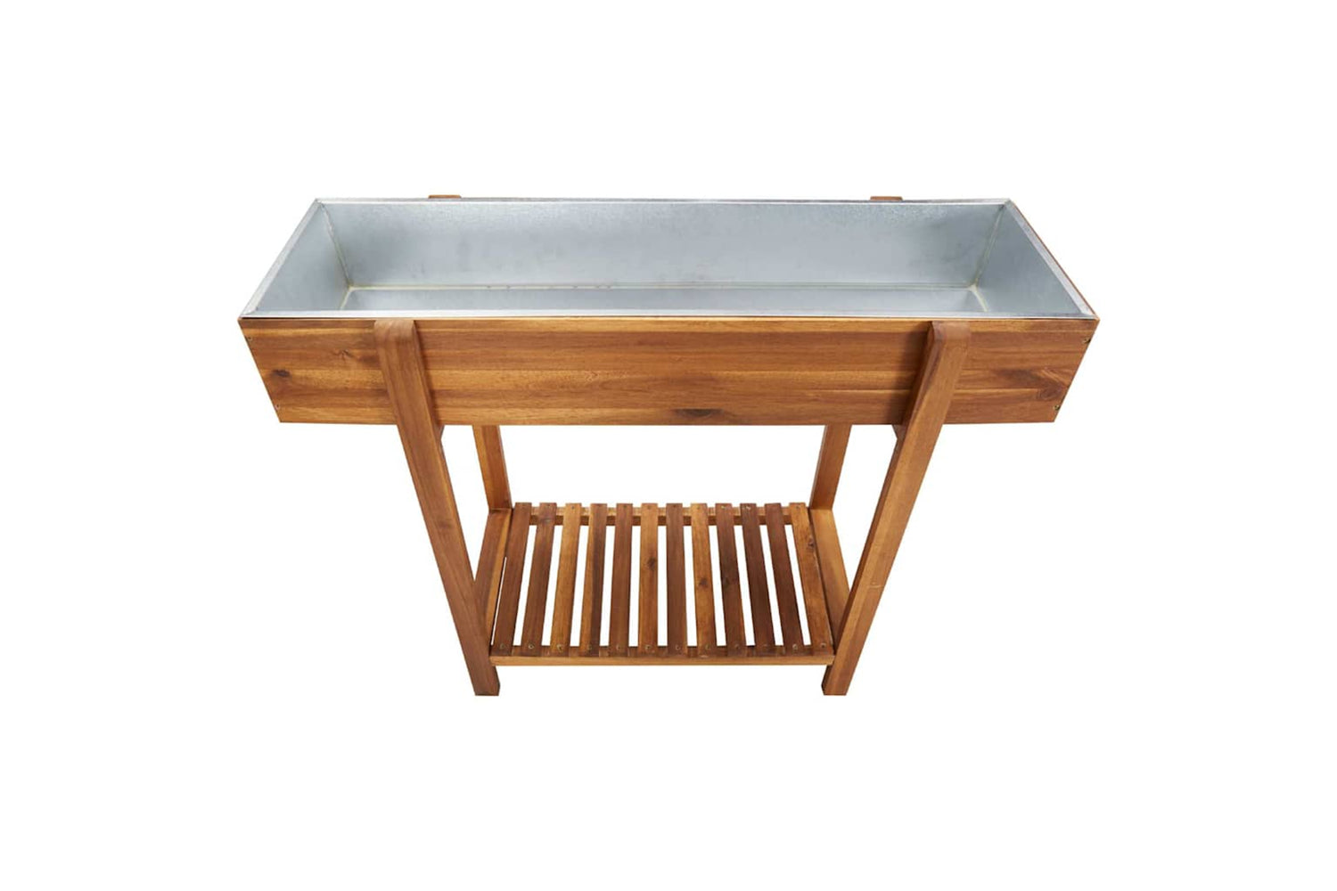 Vidaxl 43793 Raised Garden Raised Bed Solid Acacia Wood And Zinc-3