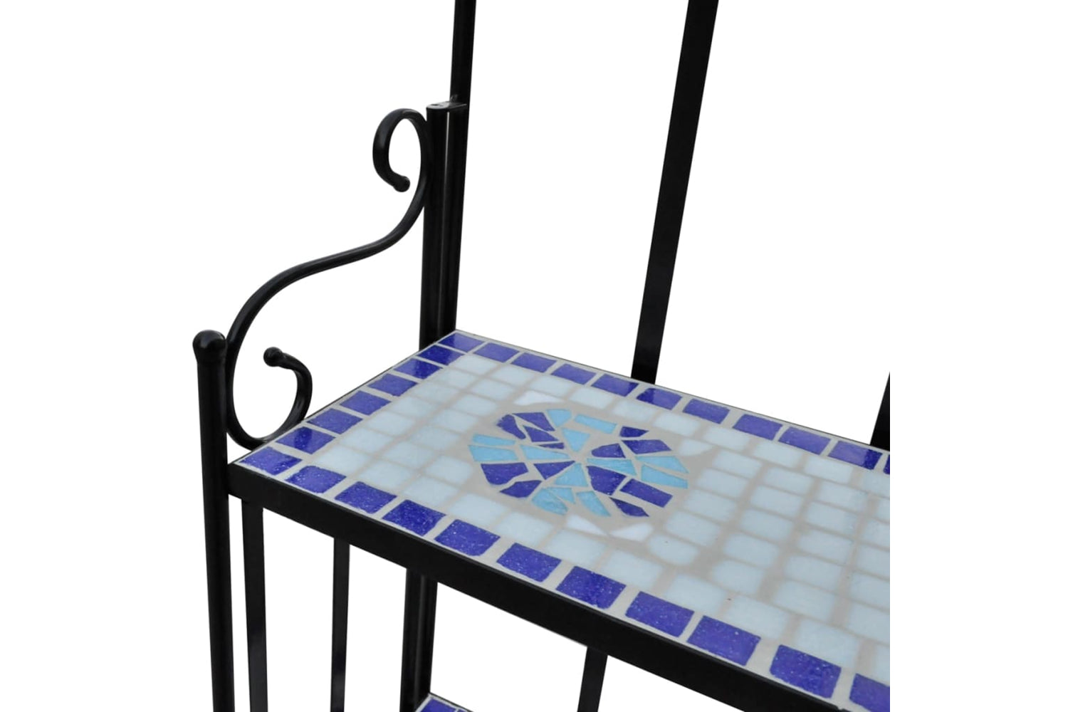 Vidaxl 41132 Plant Stand Plant Display Blue White Mosaic Pattern-3