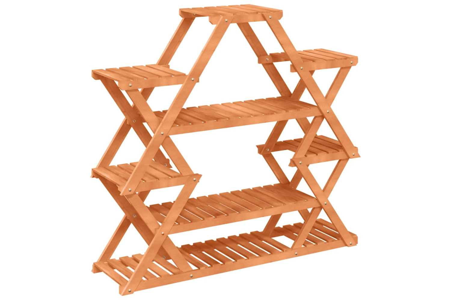 vidaXL 362878 Flower Stand 110x25x105cm Solid Wood Fir-5