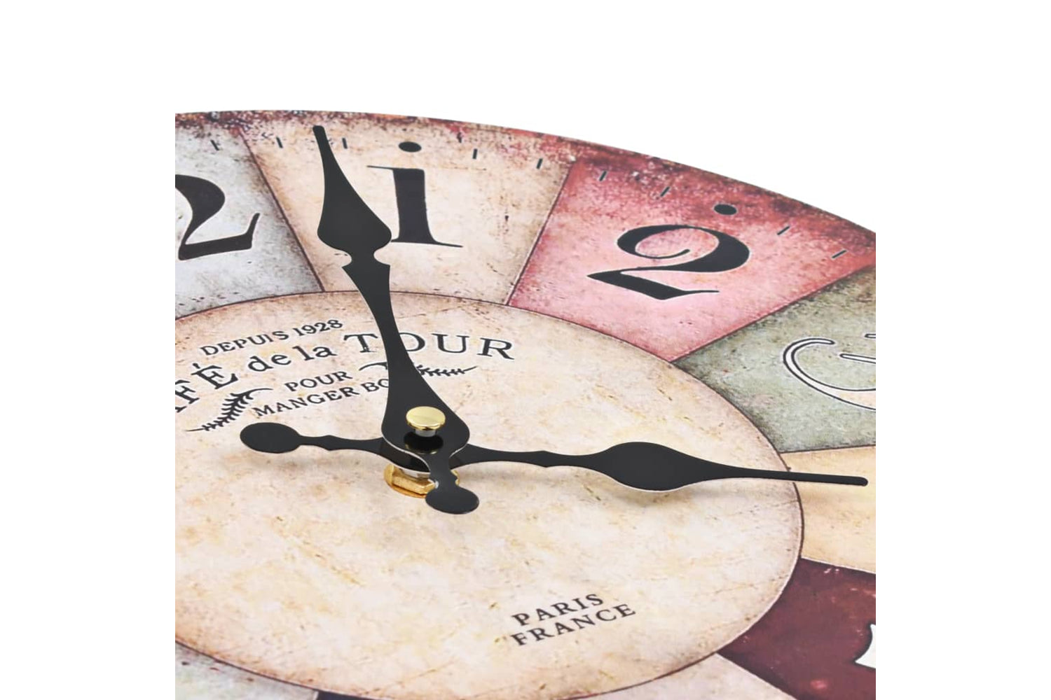 Vidaxl 50629 Vintage Wall Clock 30 cm | Multicolour-3
