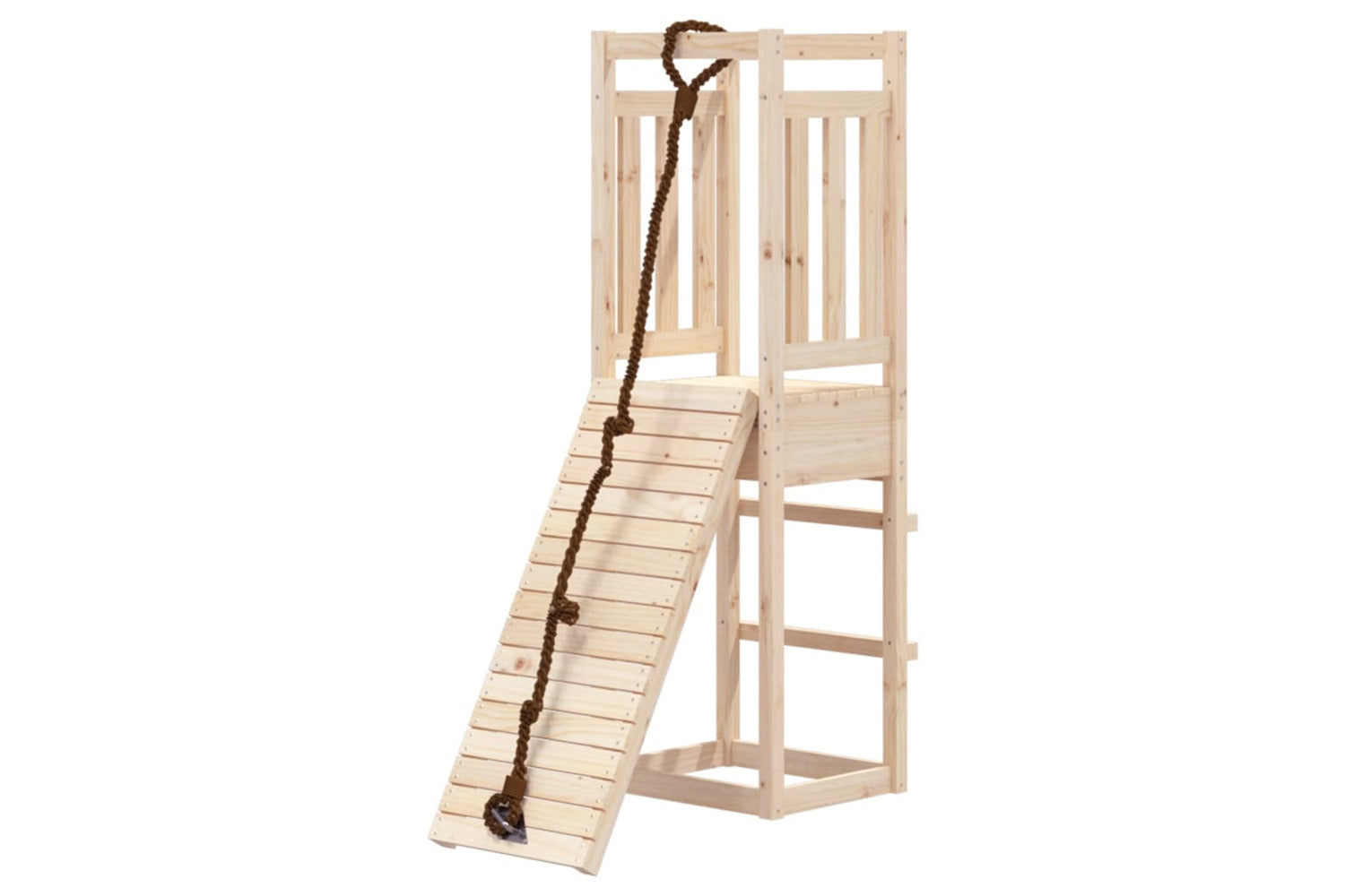 Vidaxl 3155945 Playhouse With Climbing Wall Solid Wood Pine-3