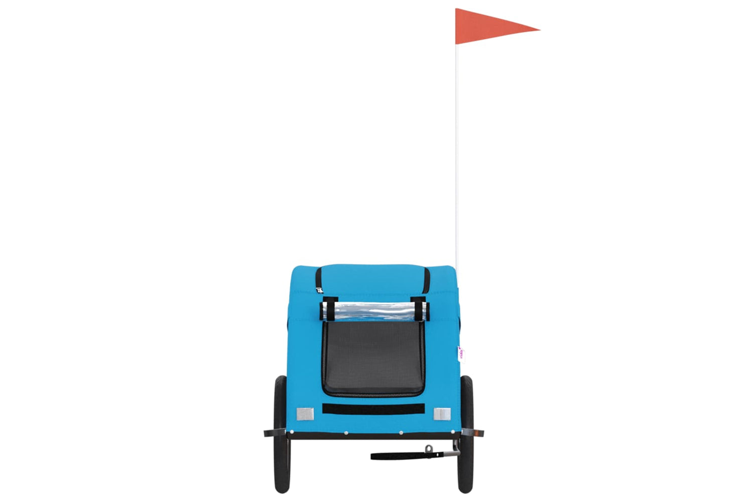 Vidaxl 93967 Pet Bike Trailer Blue Oxford Fabric And Iron-3