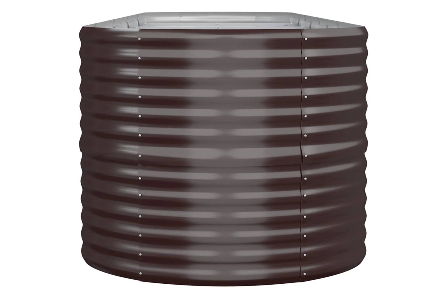 vidaXL 318965 Garden Raised Bed Powder-coated Steel 368x80x68cm Brown-3