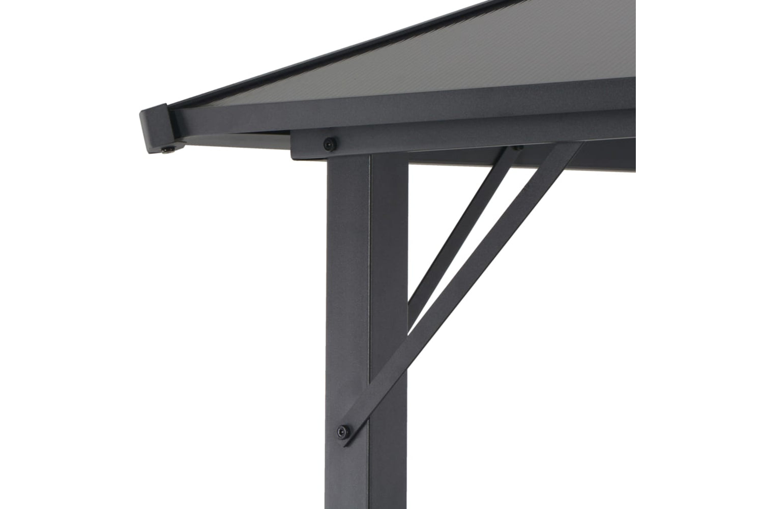 Vidaxl 44641 Gazebo With Roof Aluminium 3x3 M Black-4