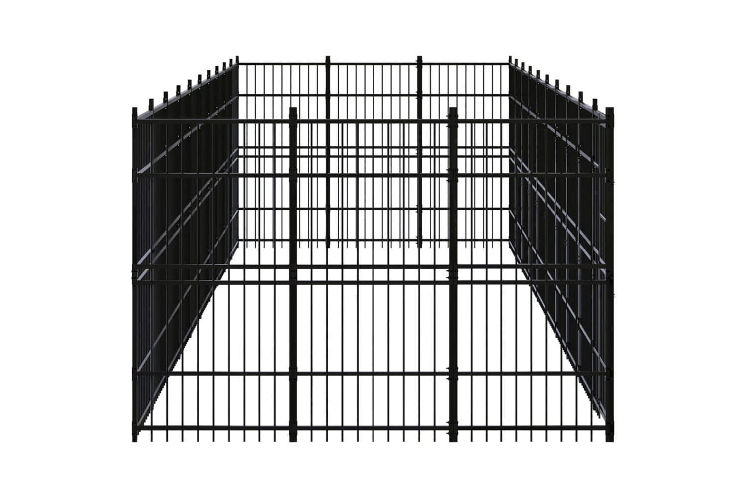 Vidaxl 3097981 Outdoor Dog Kennel Steel 27.65 M2-3