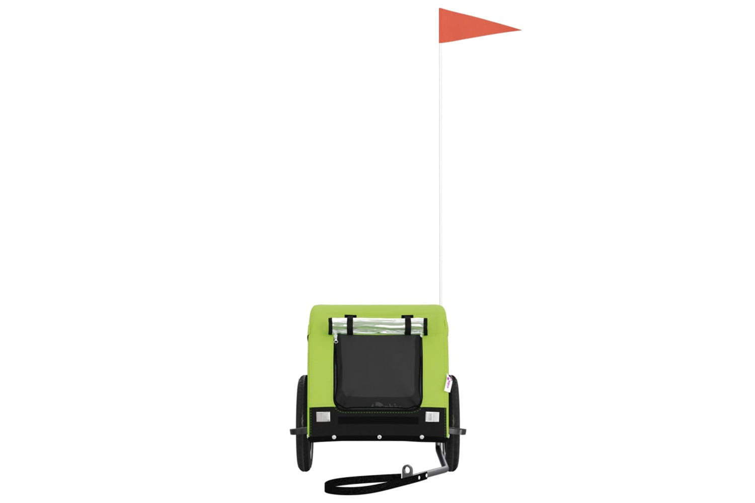 Vidaxl 93997 Pet Bike Trailer Green And Black Oxford Fabric And Iron-2