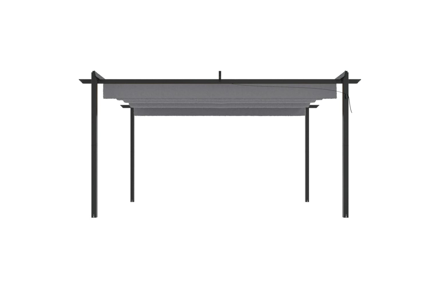 Vidaxl 318538 Garden Gazebo With Retractable Roof 4x3 M Anthracite-2