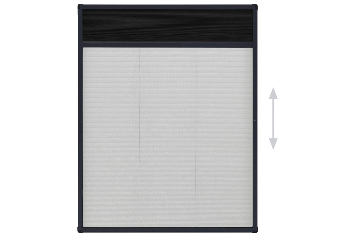 Vidaxl 148663 Plisse Insect Screen For Windows Aluminium Anthracite 60x80cm-3