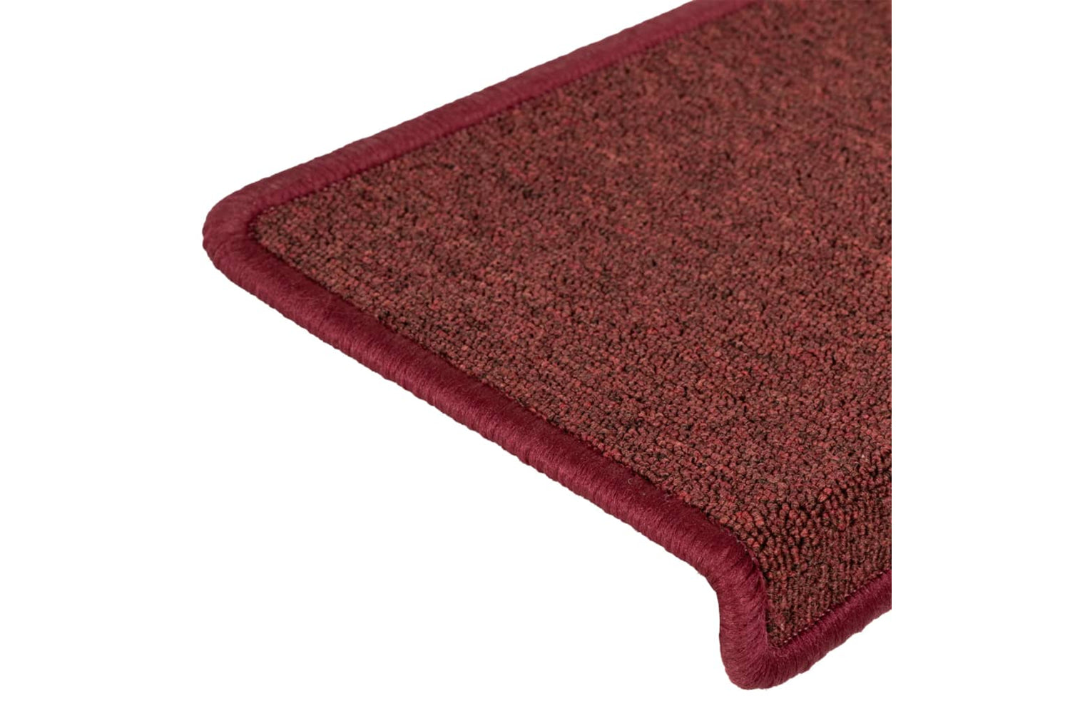 vidaXL 326199 Carpet Stair Treads 15 Pcs 65x21x4cm Matte Red-6
