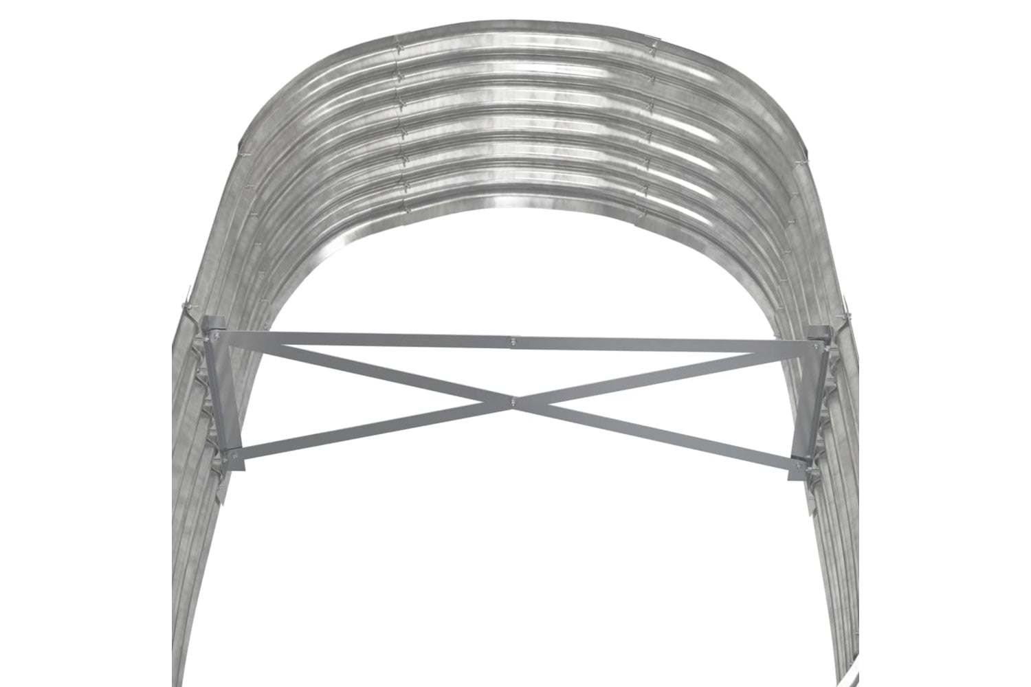 vidaXL 318917 Garden Raised Bed Powder-coated Steel 152x80x36cm Silver-4