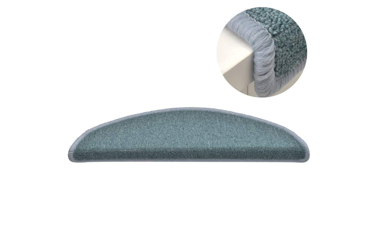 vidaXL 322362 Carpet Stair Treads 15 Pcs Blue 56x17x3cm-3