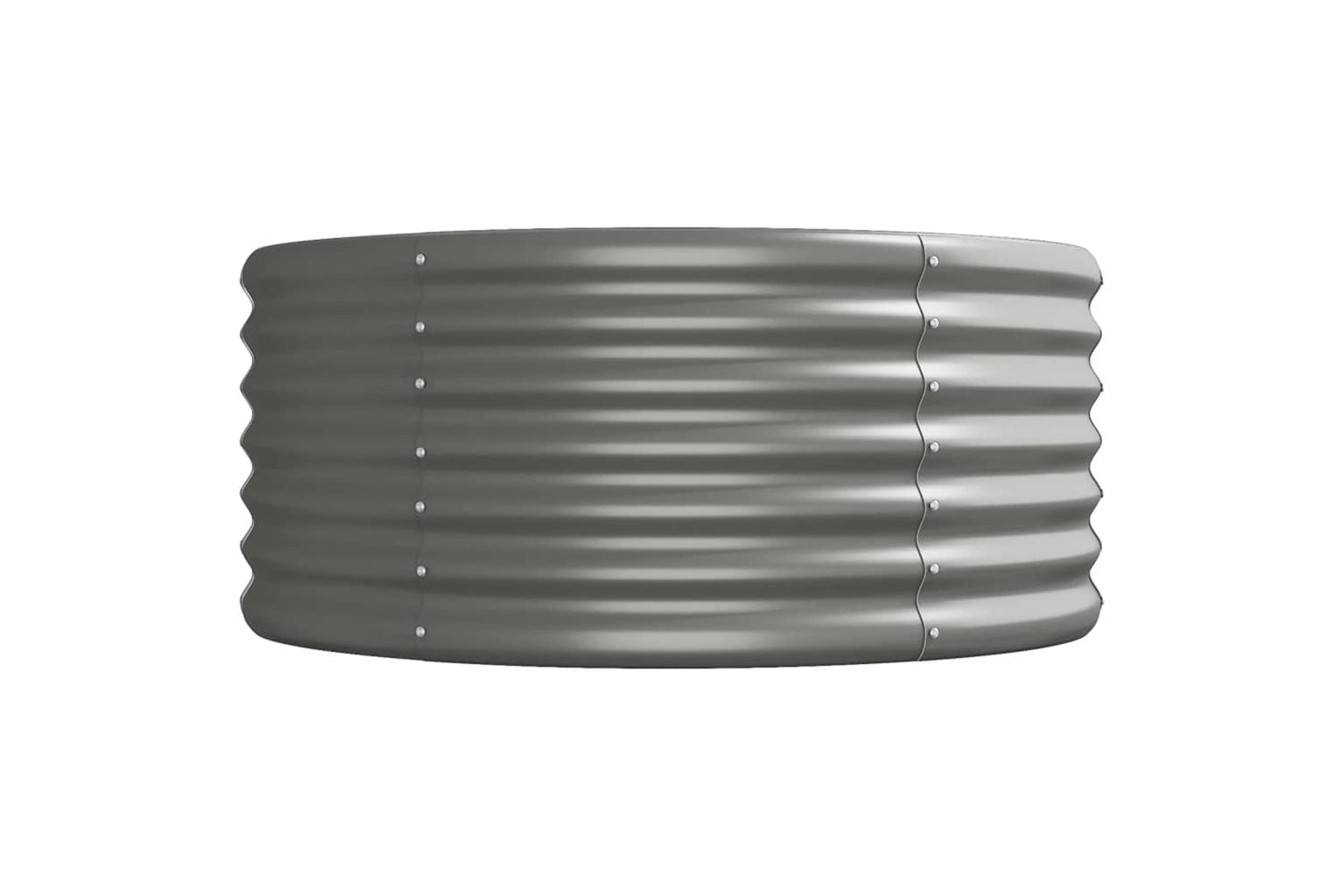 vidaXL 318939 Garden Raised Bed Powder-coated Steel 512x80x36cm Grey-3