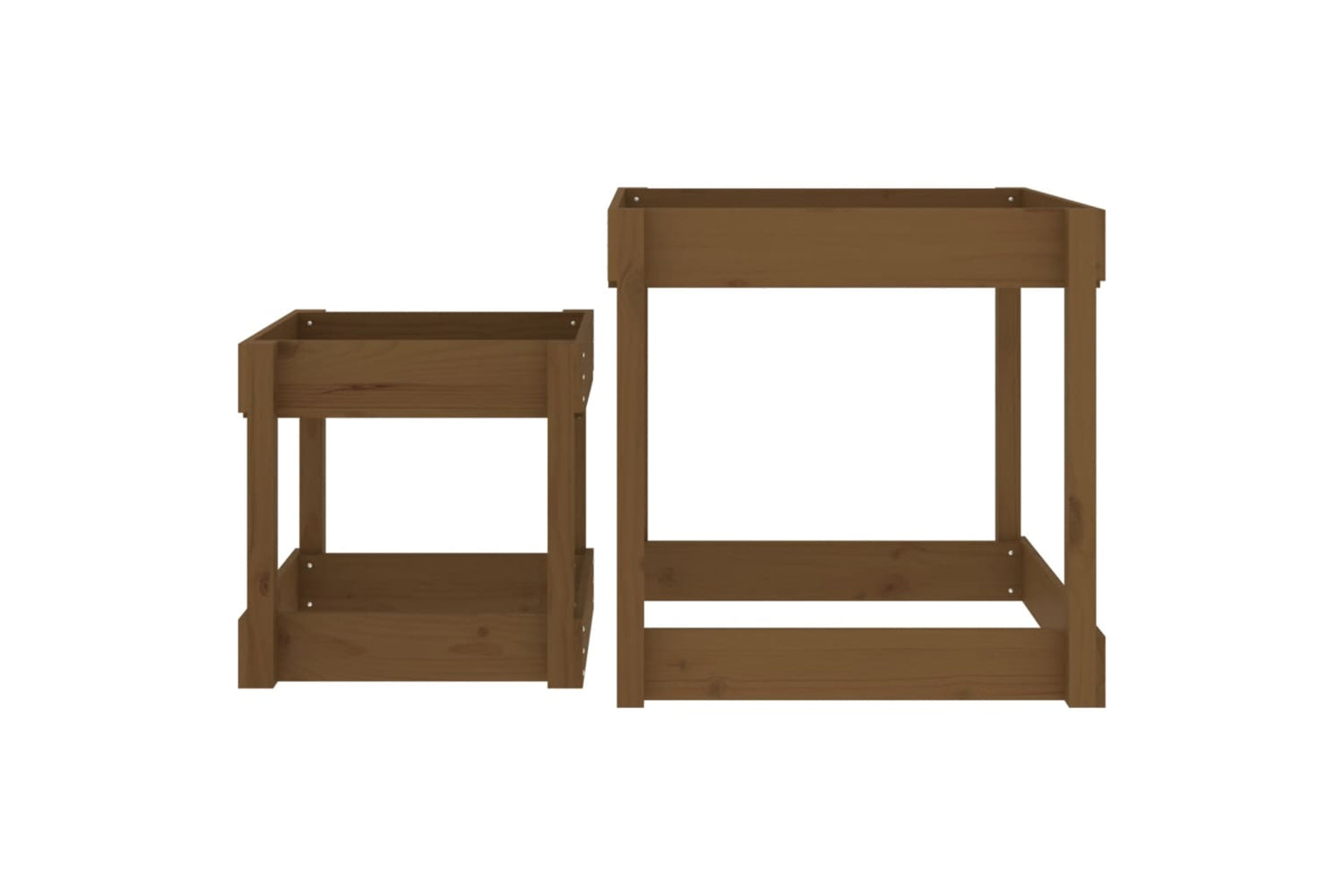 vidaXL 825054 Sand Tables 2 Pcs Honey Brown Solid Wood Pine-3