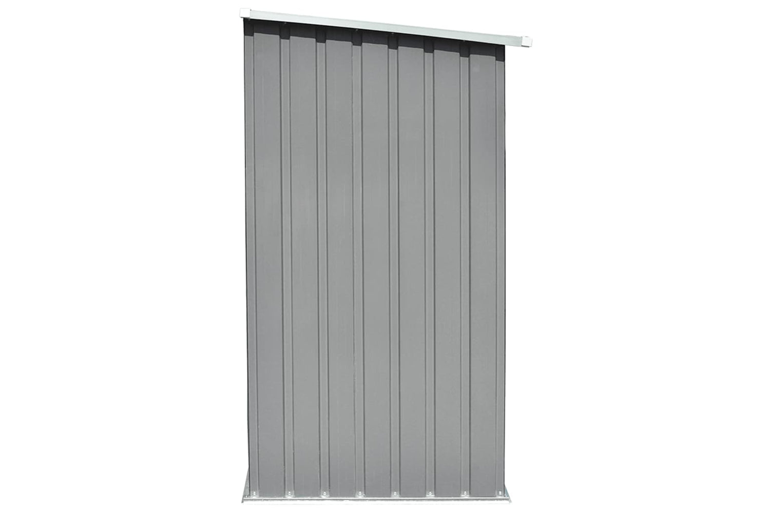 vidaXL 44959 Garden Log Storage Shed Galvanised Steel 163x83x154cm Grey-4
