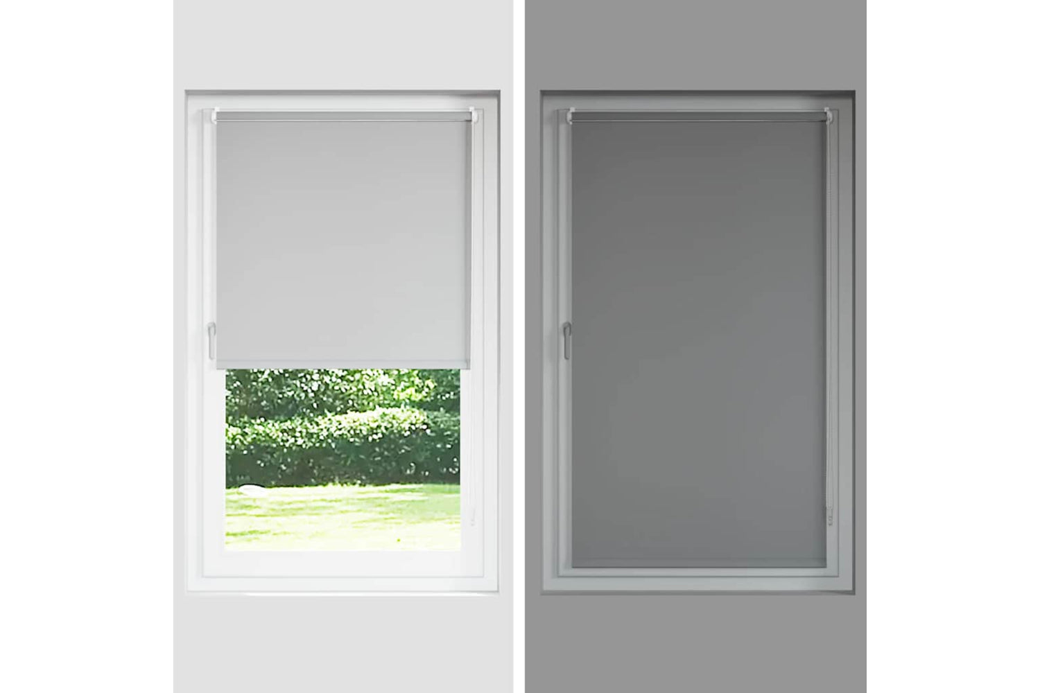Vidaxl Roller Blind Blackout 40 X 100 Cm Grey-7