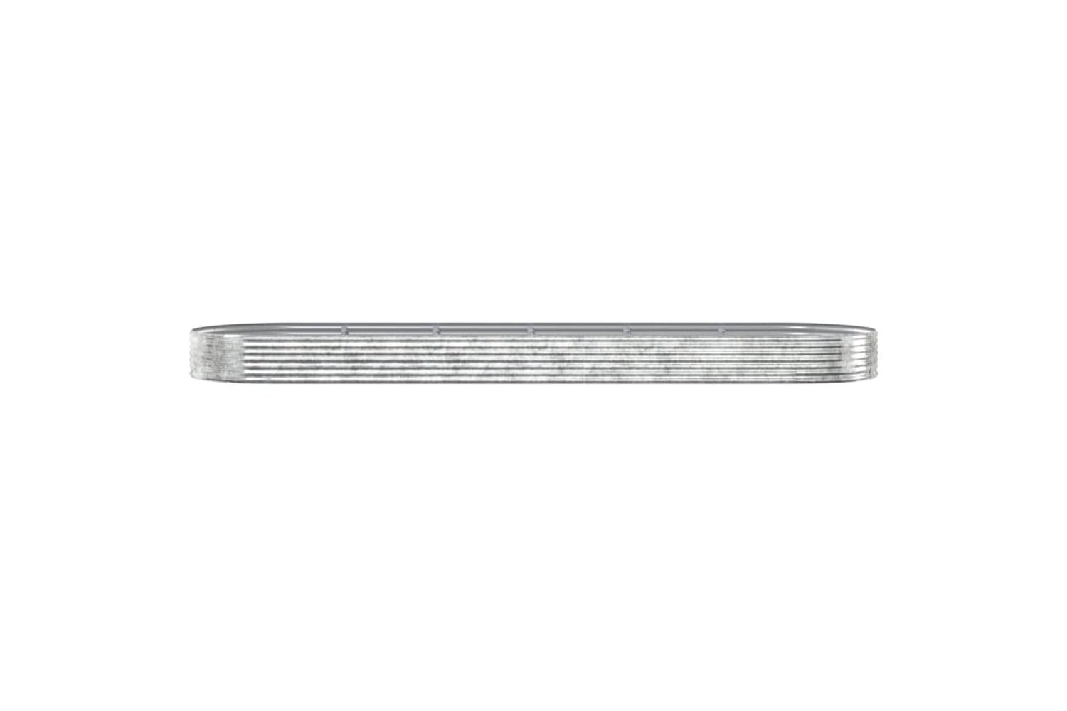 vidaXL 319047 Garden Raised Bed Powder-coated Steel 523x140x36cm Silver-2