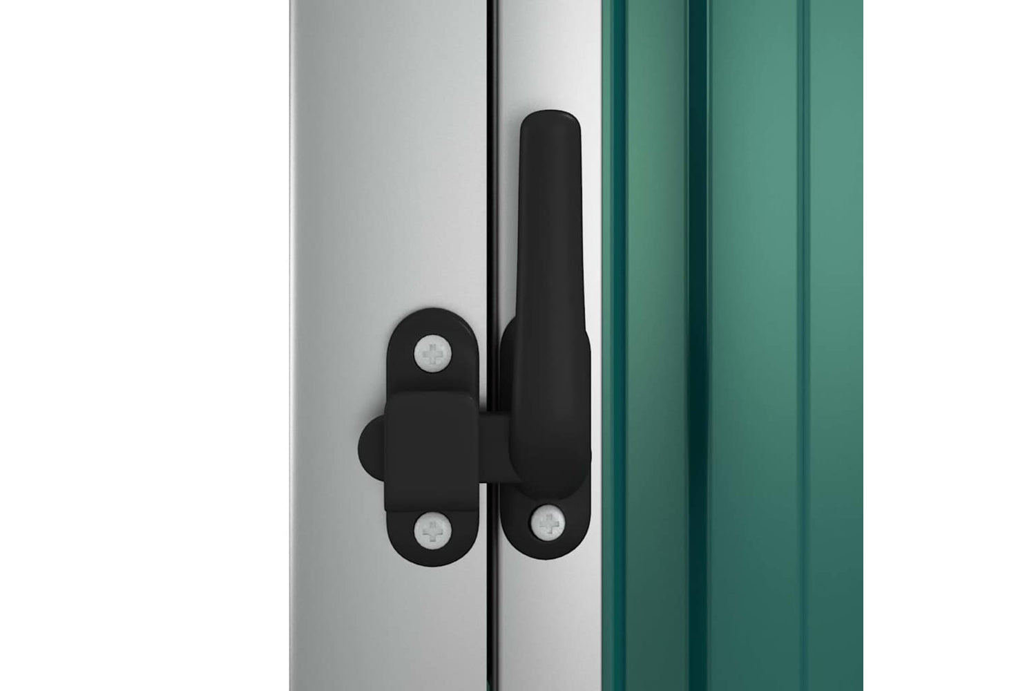 vidaXL 316205 Garden Tool Shed Green 88x89x161cm Galvanised Steel-6
