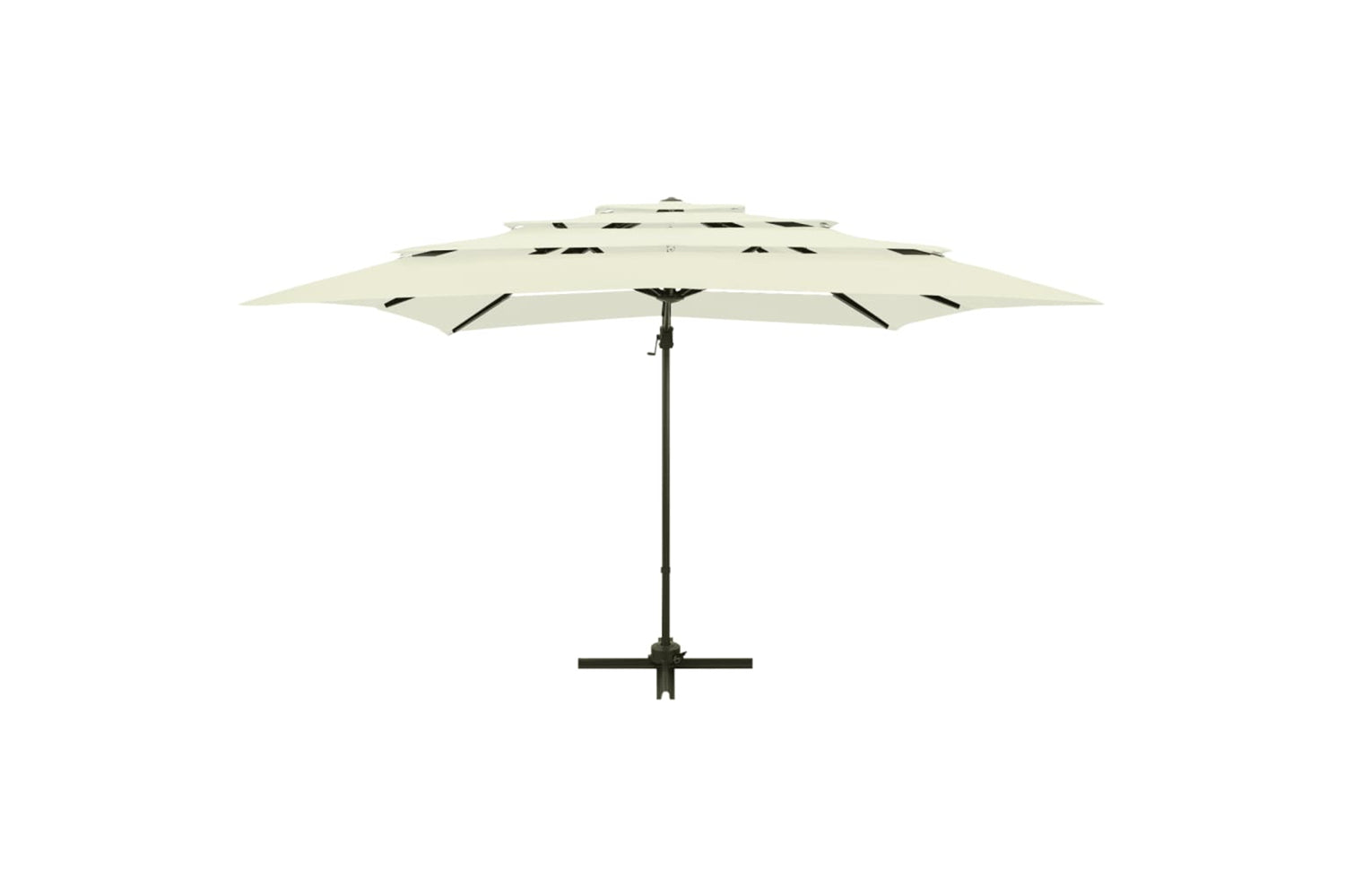 vidaXL 313820 4-tier Parasol With Aluminium Pole Sand 250x250cm-6