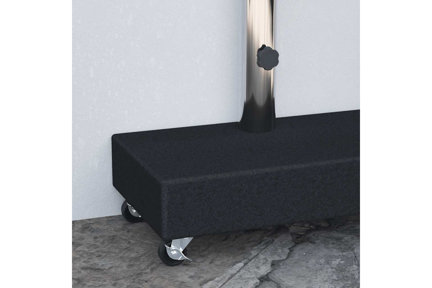 vidaXL 313667 Umbrella Base Black 45x25x8cm Granite-3