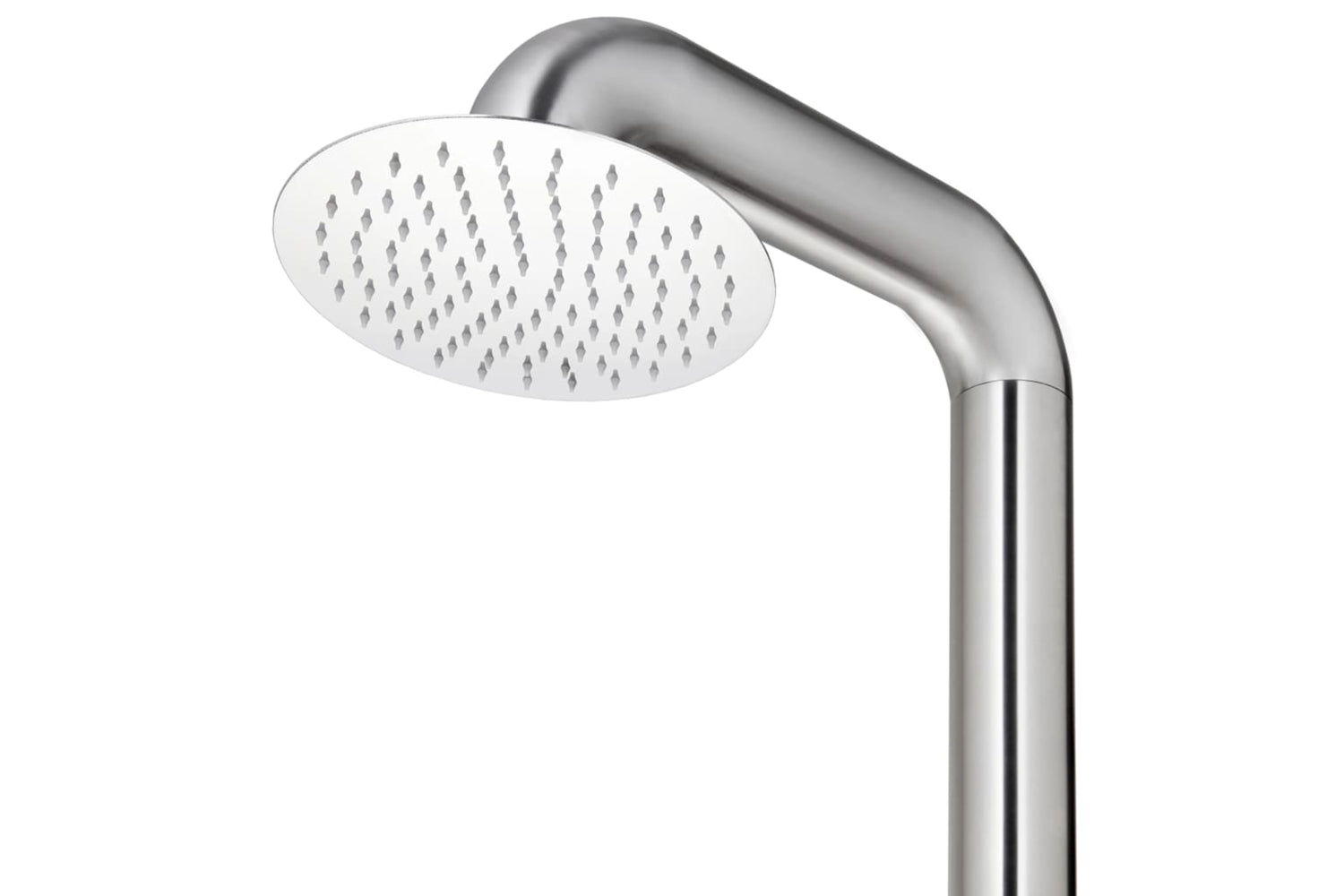 vidaXL 3070784 Garden Shower With Grey Base 230cm Stainless Steel-9
