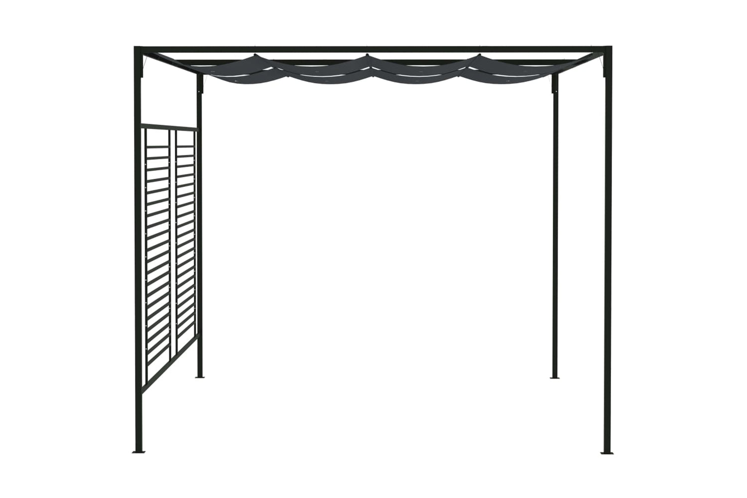 Vidaxl 313625 Gazebo With Retractable Roof 4x3x2.3 M Anthracite 180 G/mâ²-3