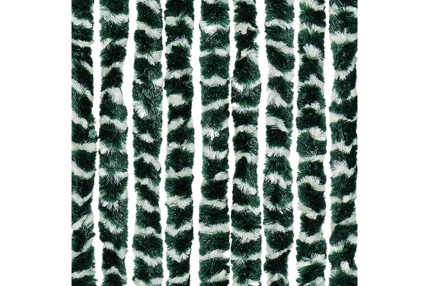 vidaXL Insect Curtain Green And White 90x220cm Chenille-5