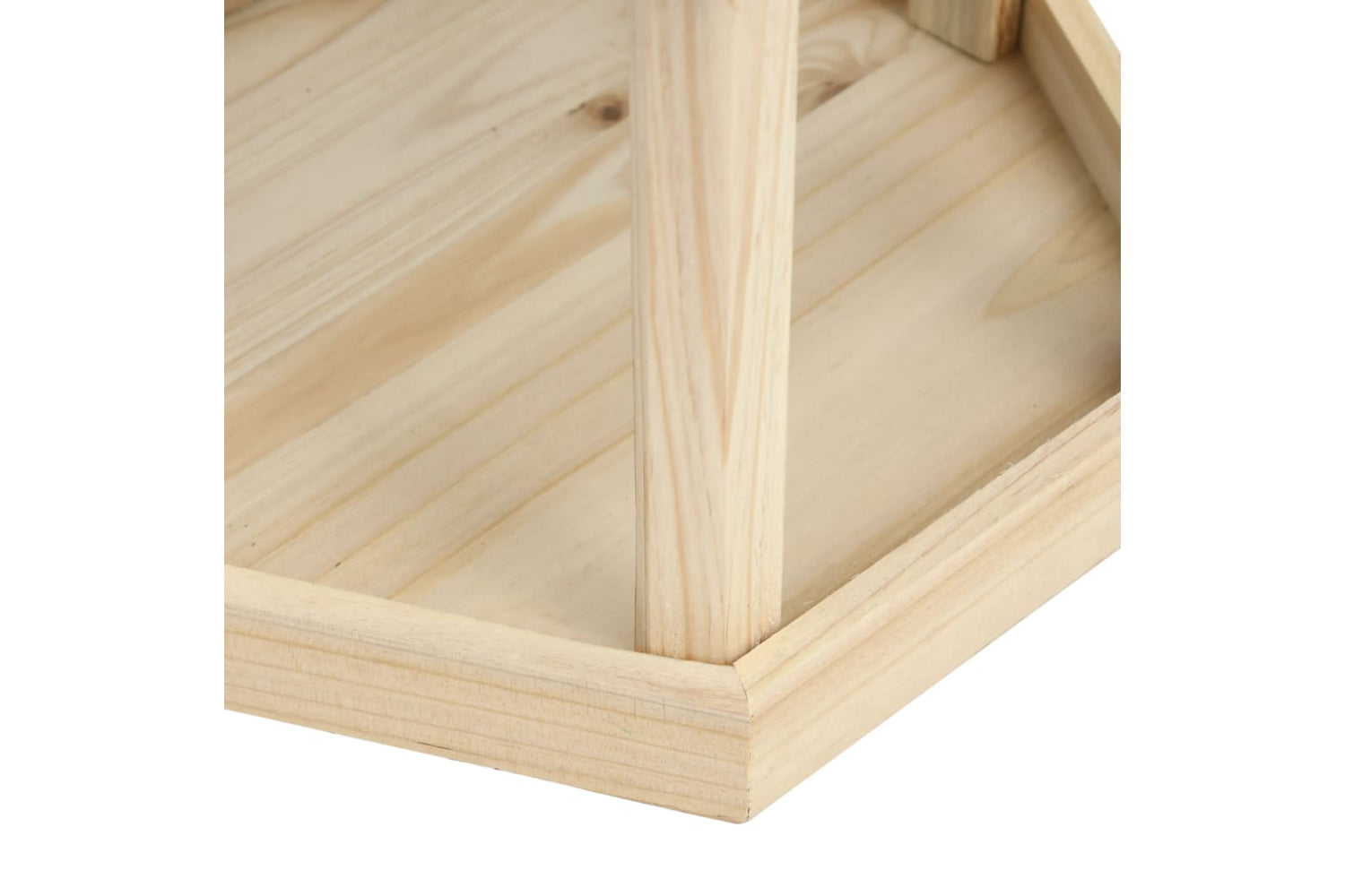 vidaXL 314816 Bird Feeder Octagon Solid Firwood 33x30cm-5
