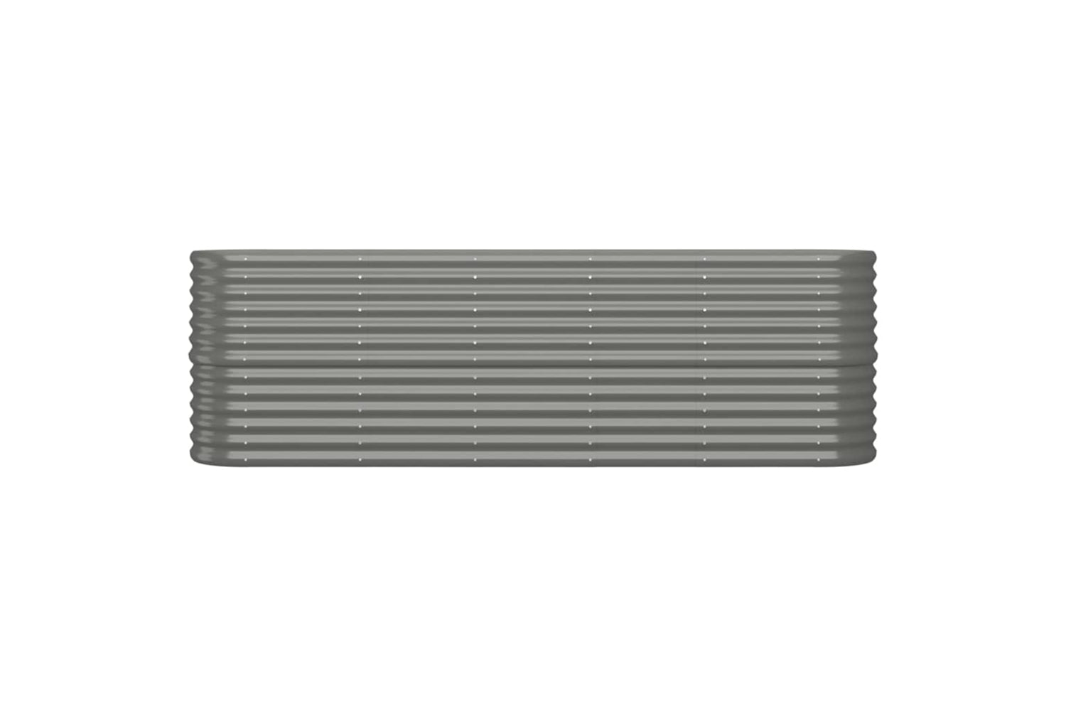 vidaXL 318899 Garden Raised Bed Powder-coated Steel 224x40x68cm Grey-2