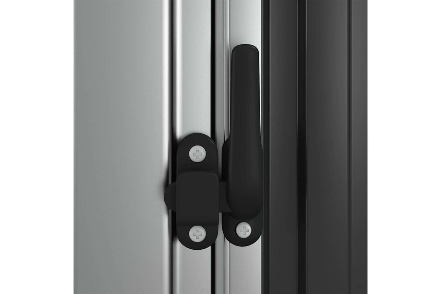 vidaXL 150901 Garden Shed Anthracite 118.5x97x209.5cm Galvanised Steel-5