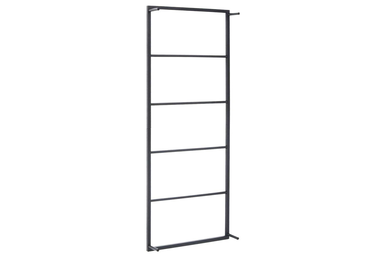 vidaXL 336118 Towel Rack Black 45x10x115cm Steel-3