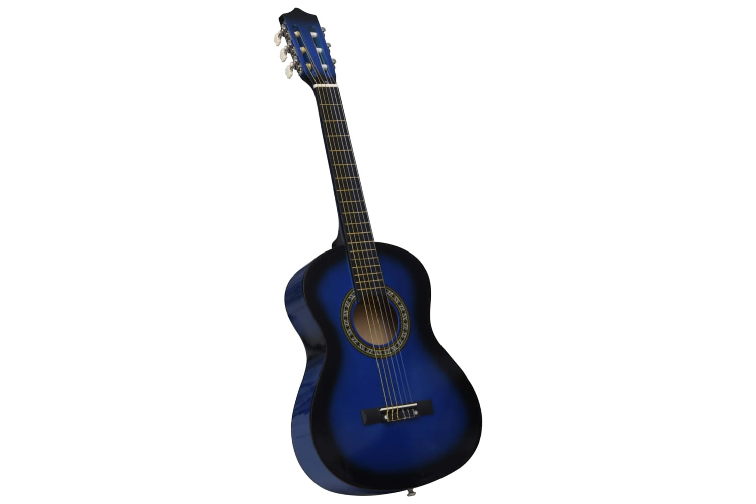 vidaXL 3055603 Classical Guitar For Beginner And Kid With Bag Blue 1/2 34"-2