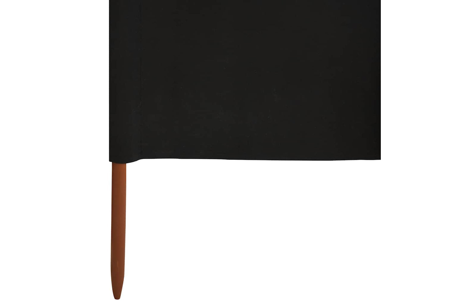 vidaXL 47158 5-panel Wind Screen Fabric 600x80cm Black-5