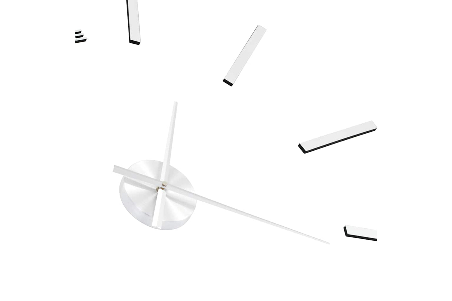 Vidaxl 3D Wall Clock Modern Design 100 cm | Silver-4