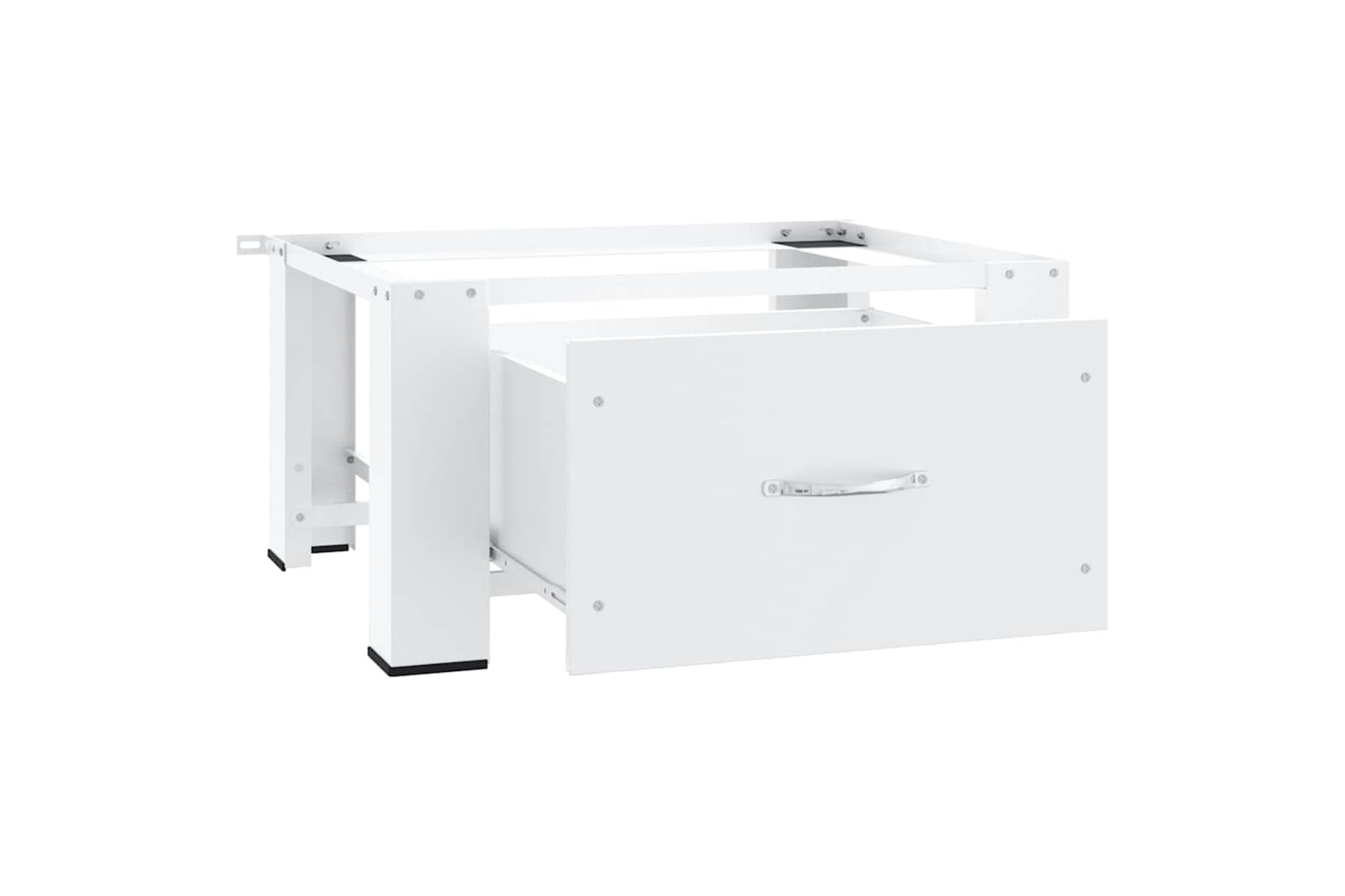 vidaXL 50448 Washing Machine Pedestal With Drawer White-4
