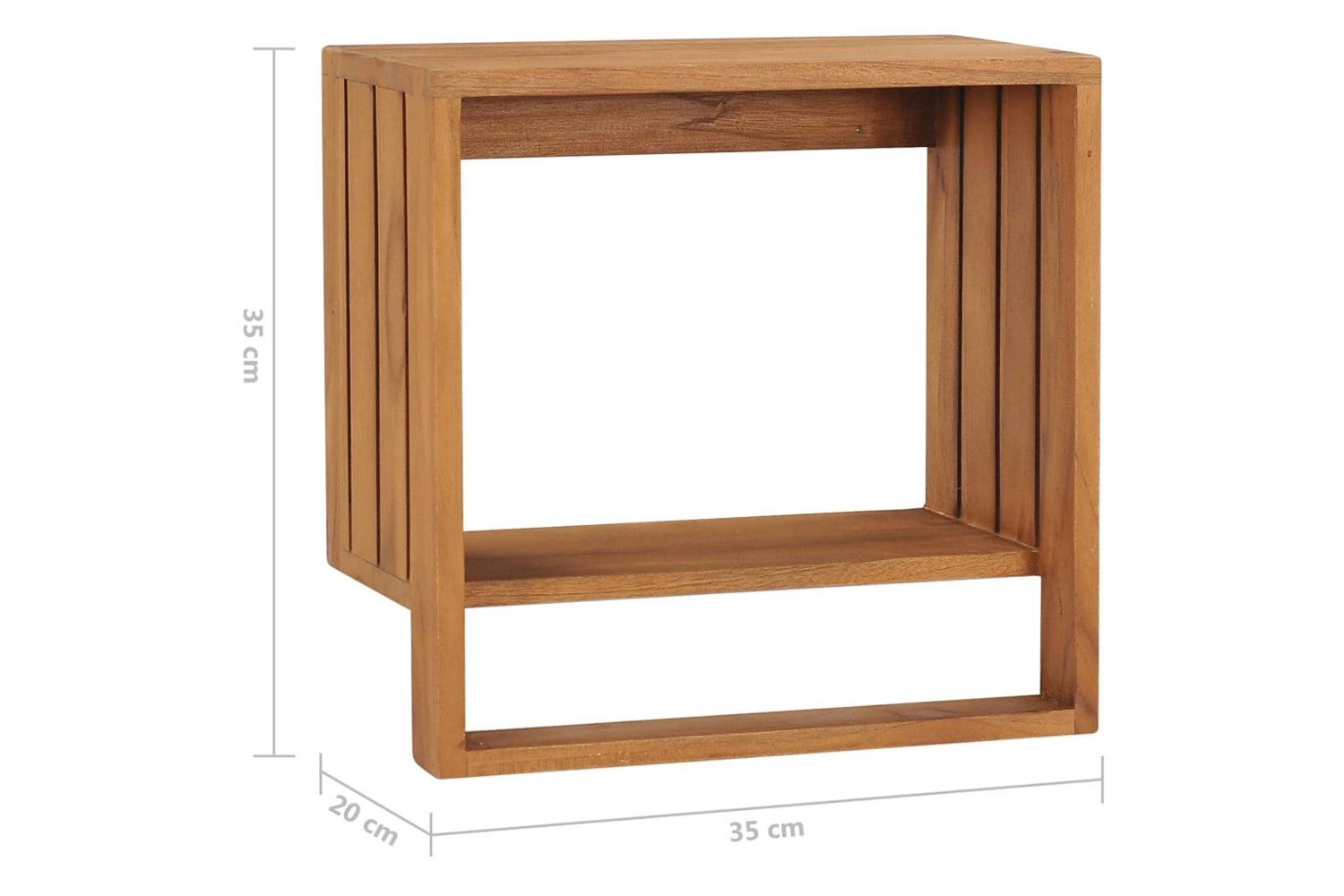 vidaXL 289073 Wall-mounted Towel Rack 35x20x35cm Solid Teak Wood-6